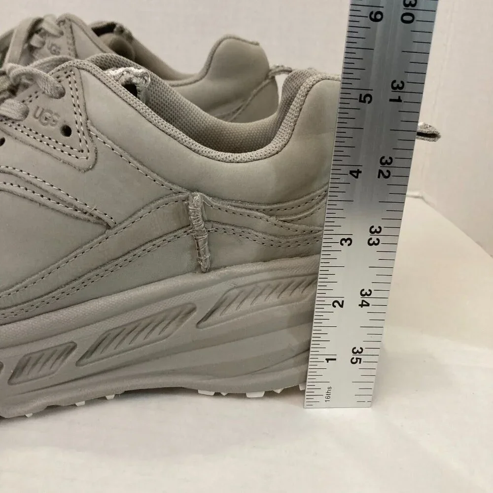 UGG CA805‎ Nubuck Leather Sneakers Women's Size 10 Gray Goat Shoes